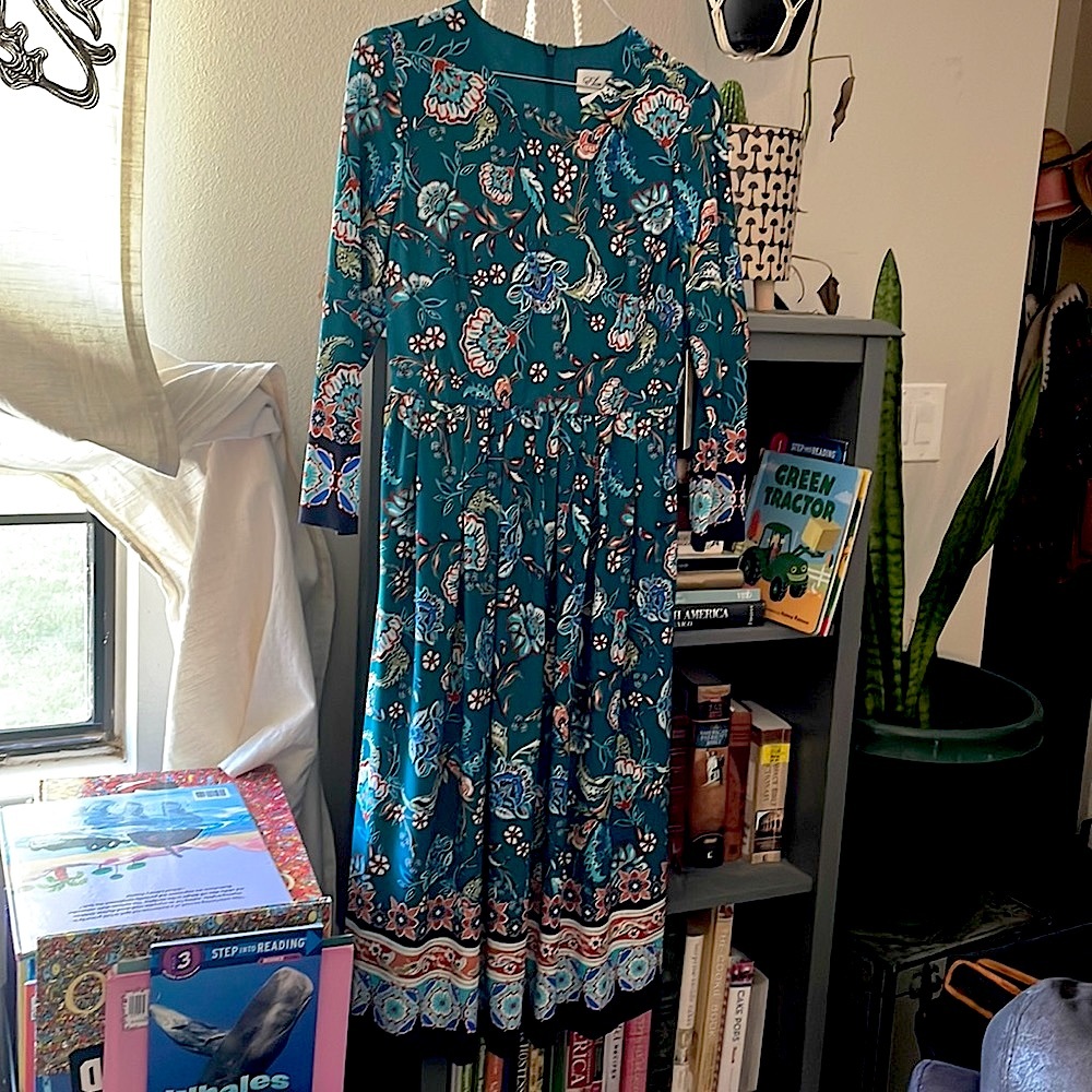 Eliza J Paisley Midi Pocket Dress